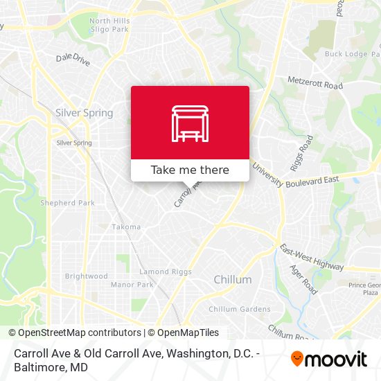 Mapa de Carroll Ave & Old Carroll Ave