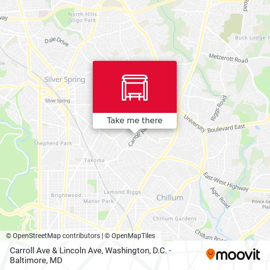 Carroll Ave & Lincoln Ave map