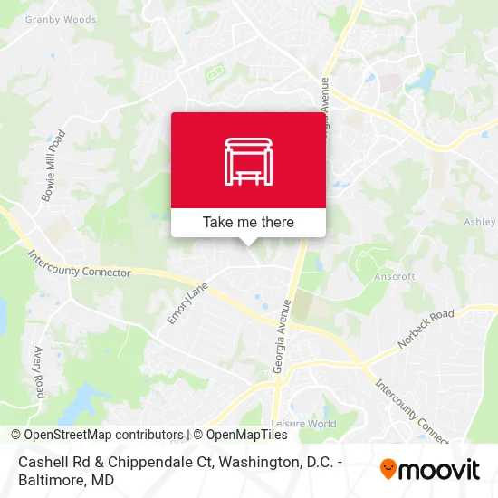 Mapa de Cashell Rd & Chippendale Ct