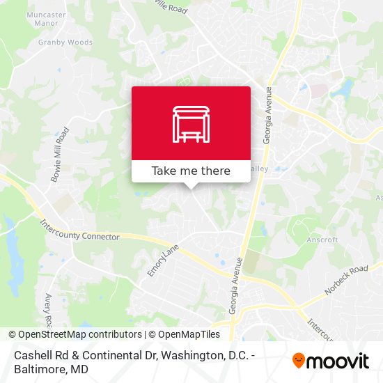 Mapa de Cashell Rd & Continental Dr