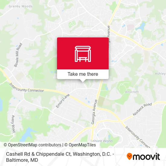 Cashell Rd & Chippendale Ct map