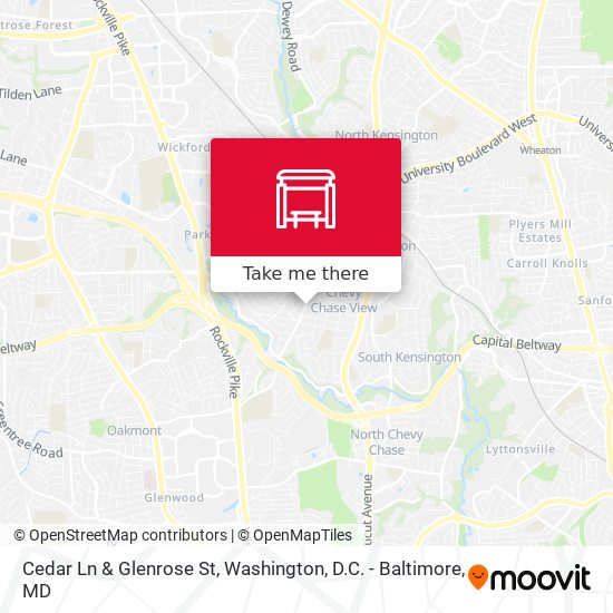 Mapa de Cedar Ln & Glenrose St