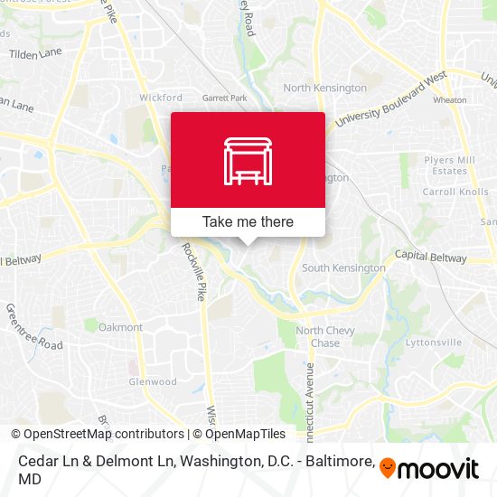 Mapa de Cedar Ln & Delmont Ln