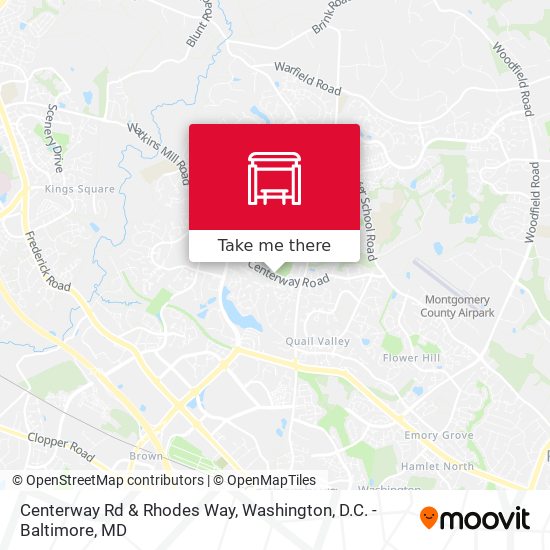 Centerway Rd & Rhodes Way map
