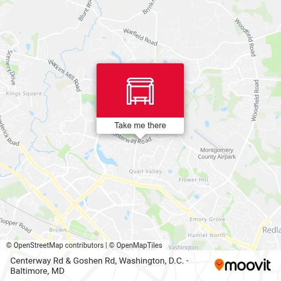 Centerway Rd & Goshen Rd map