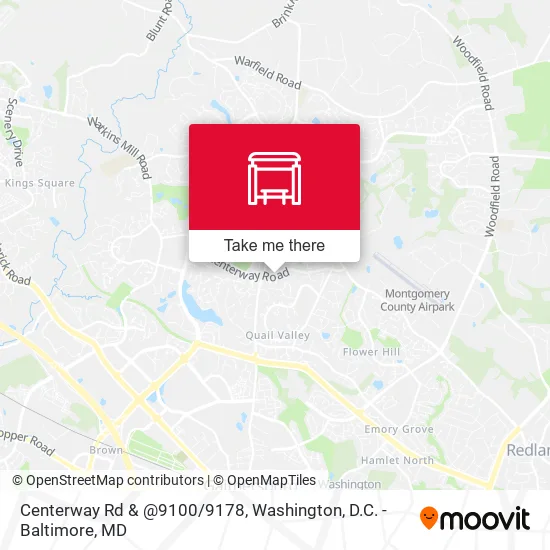 Centerway Rd & @9100/9178 map