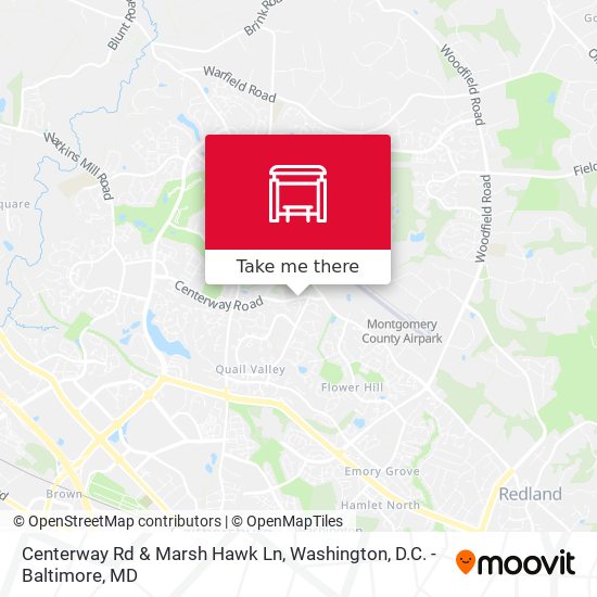 Mapa de Centerway Rd & Marsh Hawk Ln