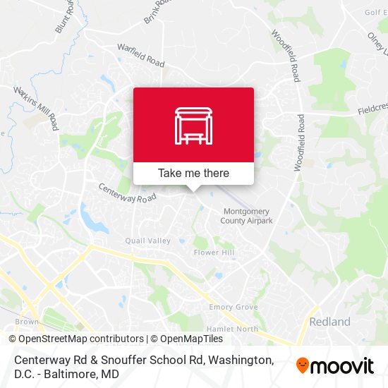 Centerway Rd & Snouffer School Rd map