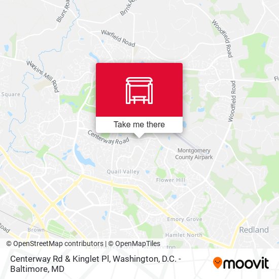 Centerway Rd & Kinglet Pl map