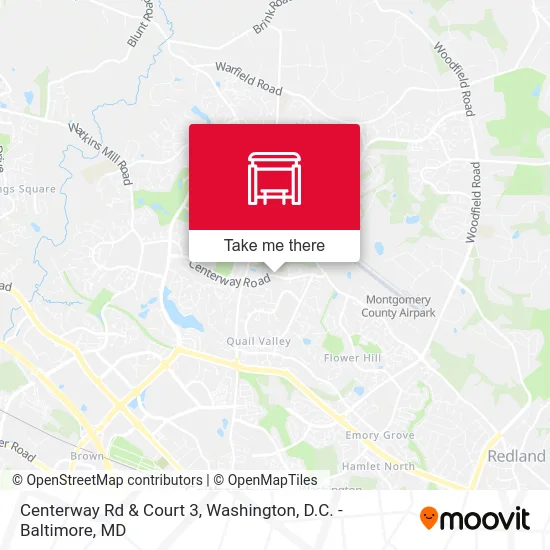 Centerway Rd & Court 3 map