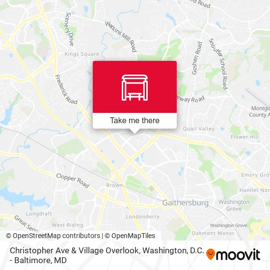 Christopher Ave & Village Overlook map