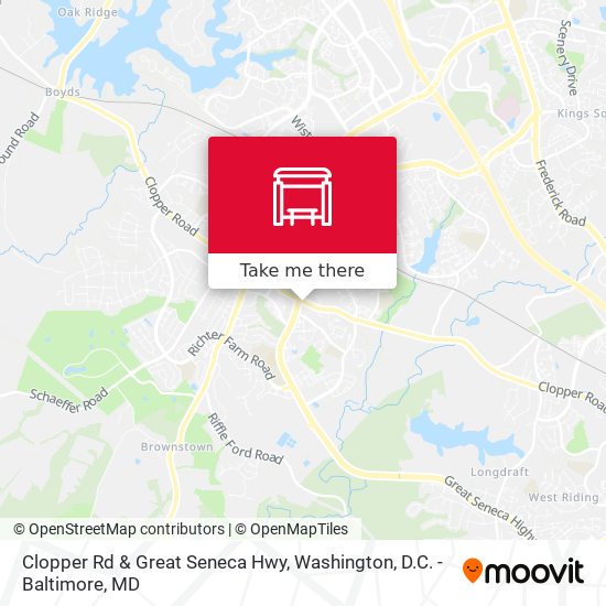 Mapa de Clopper Rd & Great Seneca Hwy