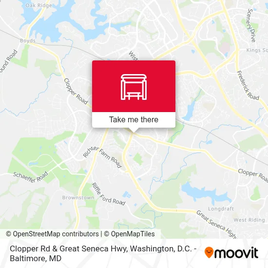 Clopper Rd & Great Seneca Hwy map