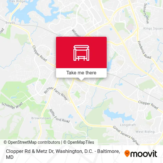 Clopper Rd & Metz Dr map