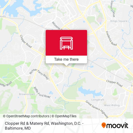Clopper Rd & Mateny Rd map