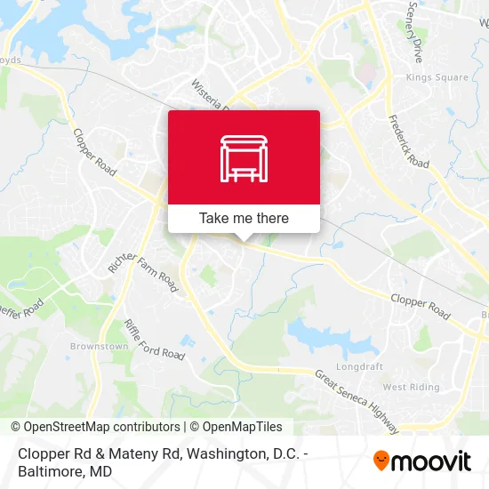 Clopper Rd & Mateny Rd map