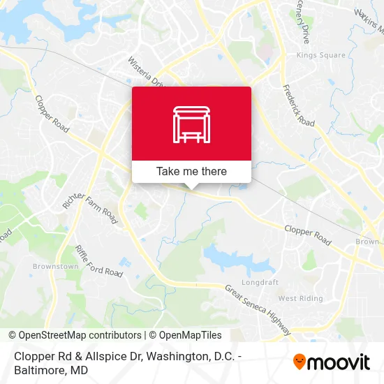 Clopper Rd & Allspice Dr map