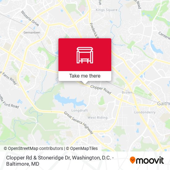 Clopper Rd & Stoneridge Dr map