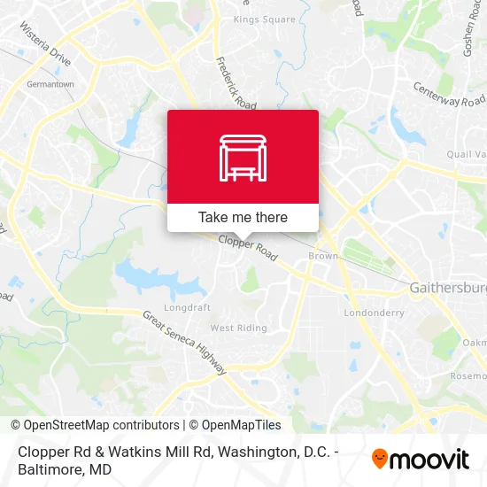 Clopper Rd & Watkins Mill Rd map