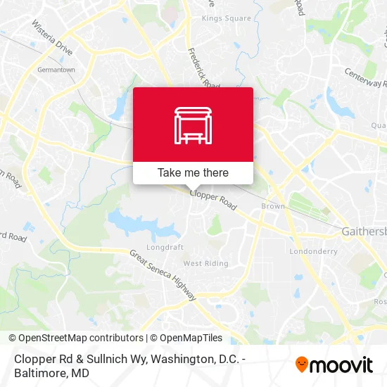 Mapa de Clopper Rd & Sullnich Wy