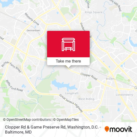 Mapa de Clopper Rd & Game Preserve Rd