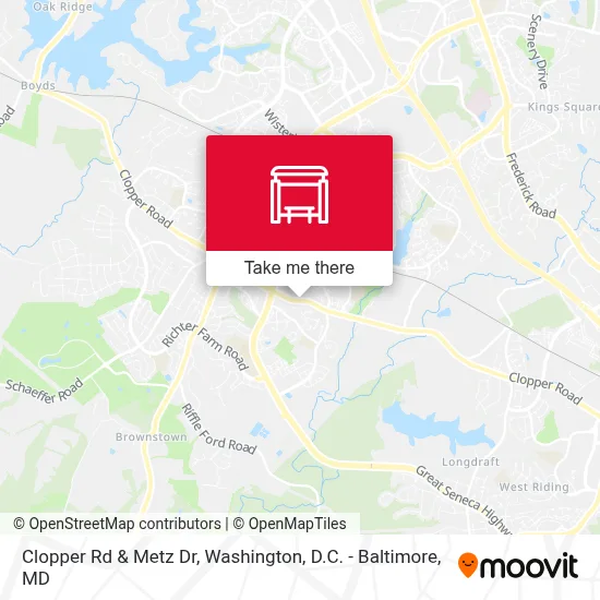 Clopper Rd & Metz Dr map