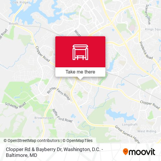 Clopper Rd & Bayberry Dr map