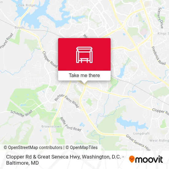 Clopper Rd & Great Seneca Hwy map