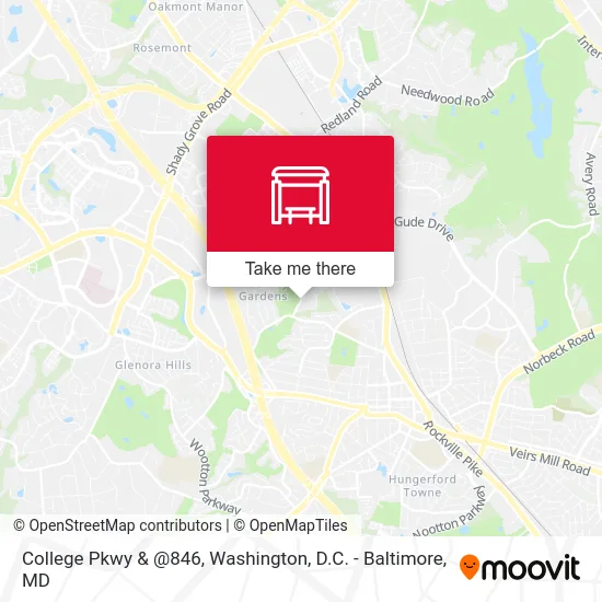 College Pkwy & @846 map