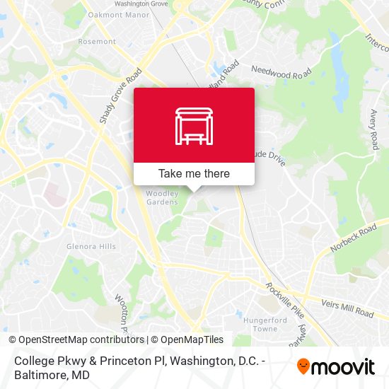 College Pkwy & Princeton Pl map