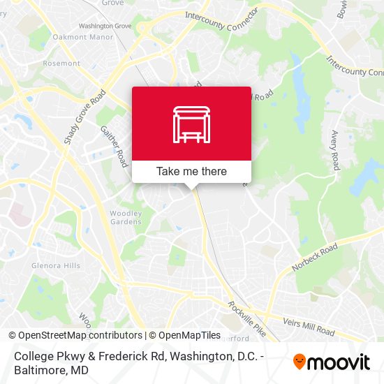 College Pkwy & Frederick Rd map