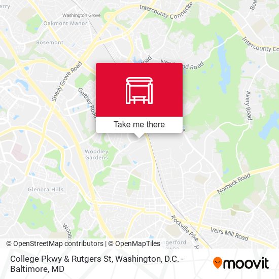 Mapa de College Pkwy & Rutgers St
