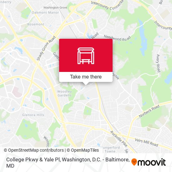 Mapa de College Pkwy & Yale Pl