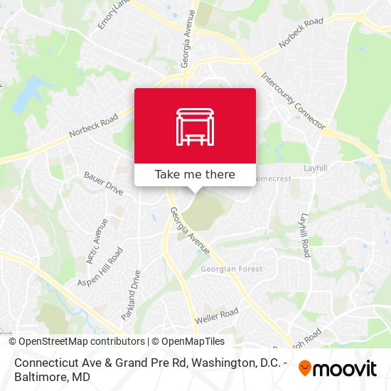 Mapa de Connecticut Ave & Grand Pre Rd