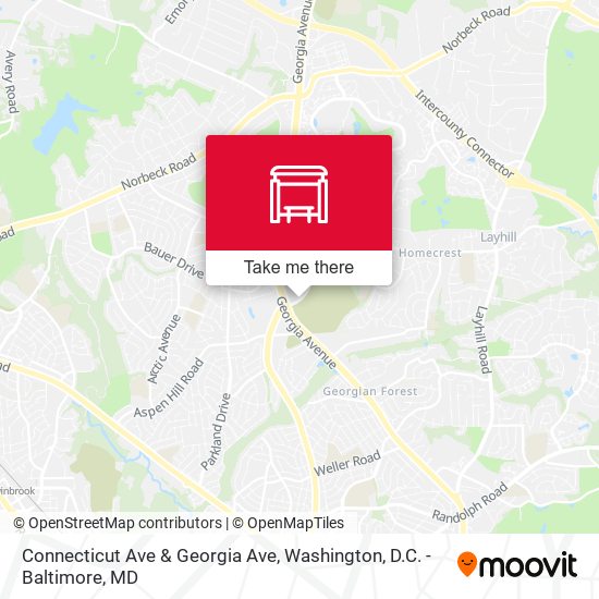 Mapa de Connecticut Ave & Georgia Ave