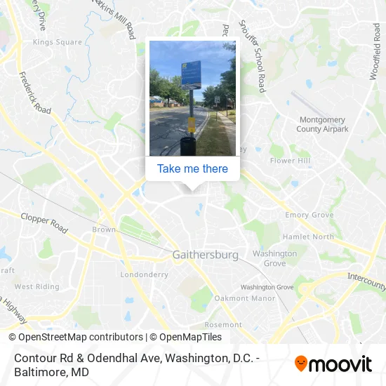 Contour Rd & Odendhal Ave map