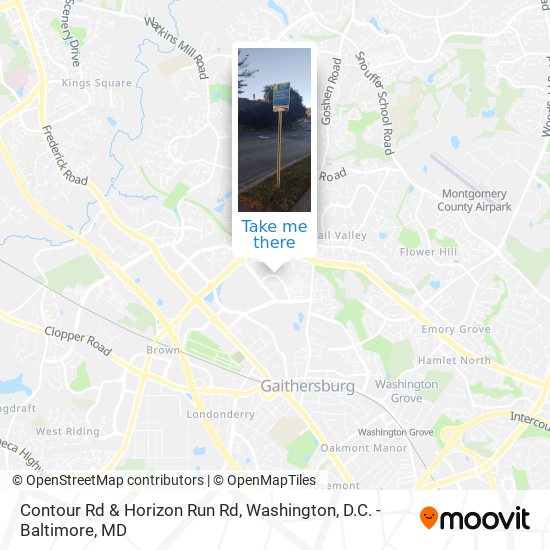 Contour Rd & Horizon Run Rd map
