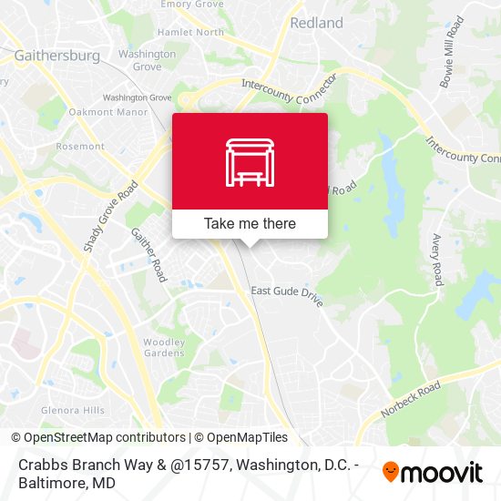 Mapa de Crabbs Branch Way & @15757
