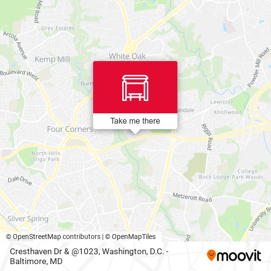 Cresthaven Dr & @1023 map
