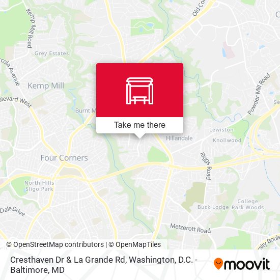 Mapa de Cresthaven Dr & La Grande Rd