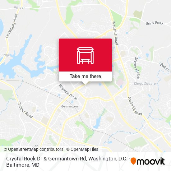 Mapa de Crystal Rock Dr & Germantown Rd