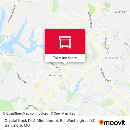 Crystal Rock Dr & Middlebrook Rd map
