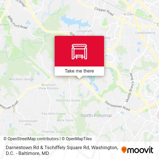Darnestown Rd & Tschiffely Square Rd map