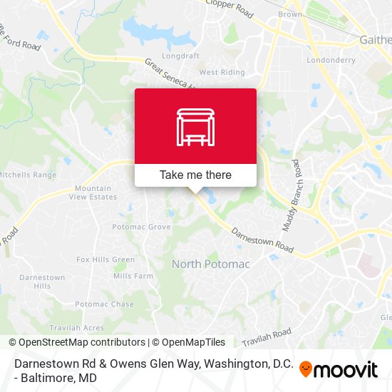 Darnestown Rd & Owens Glen Way map