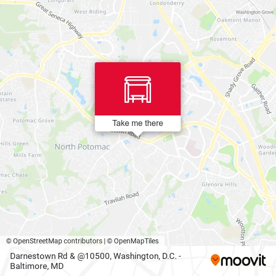 Darnestown Rd & @10500 map