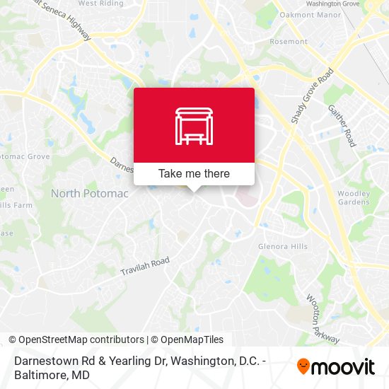 Darnestown Rd & Yearling Dr map
