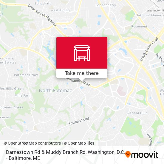 Darnestown Rd & Muddy Branch Rd map