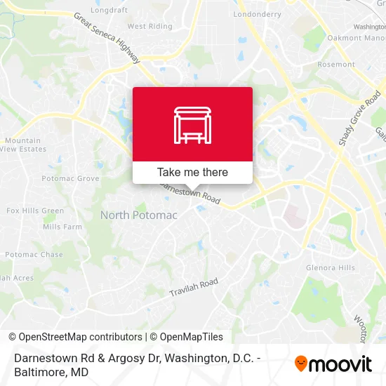 Darnestown Rd & Argosy Dr map