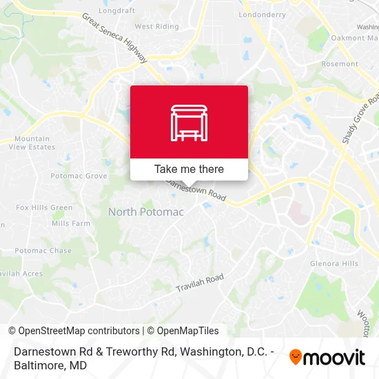 Darnestown Rd & Treworthy Rd map
