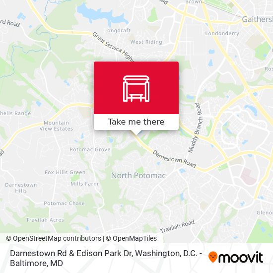 Darnestown Rd & Edison Park Dr map